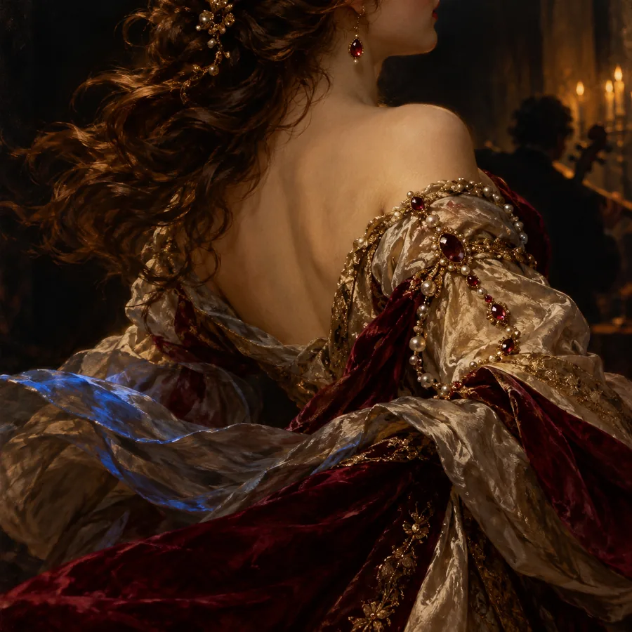 Portrait with a gentle animated smile