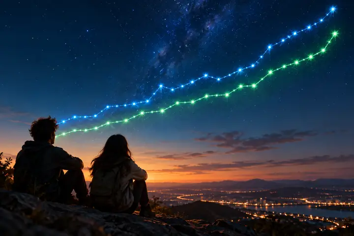 Generated blue and green star history chart for the LivePortrait project