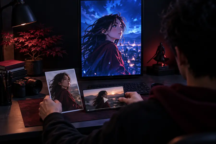 LivePortrait workflow showing a portrait animation process